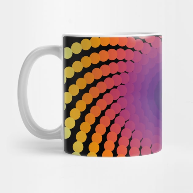 Sun Spiral Inferno Galaxy | Dark Volcano Yellow Red Black by aRtVerse